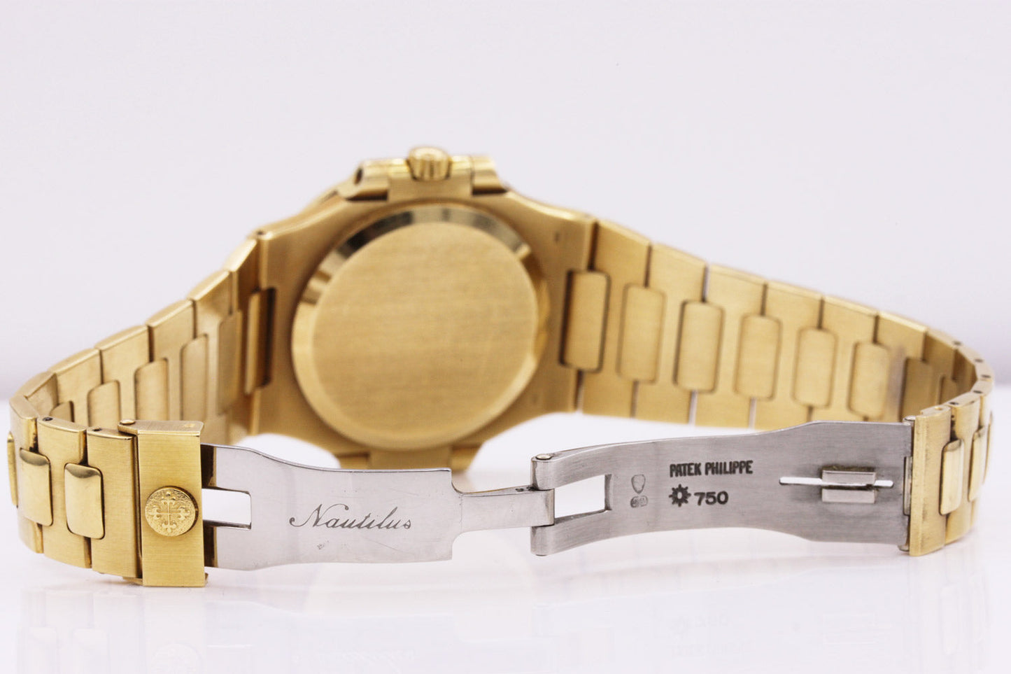 Patek Philippe Nautilus 3800J/003 Factory Diamond Set Dial / Bezel 37mm Cream Dial Pre-Owned