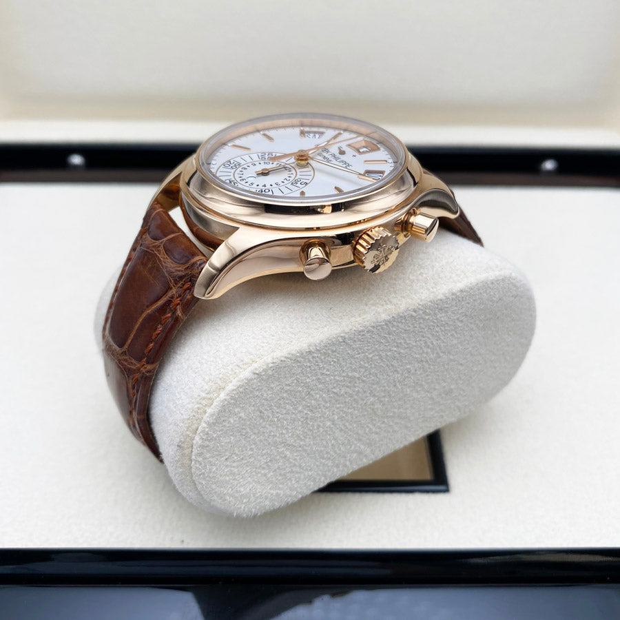 Patek Philippe Annual Calendar Chronograph Complication 40mm 5960R-011 White Dial Pre-Owned