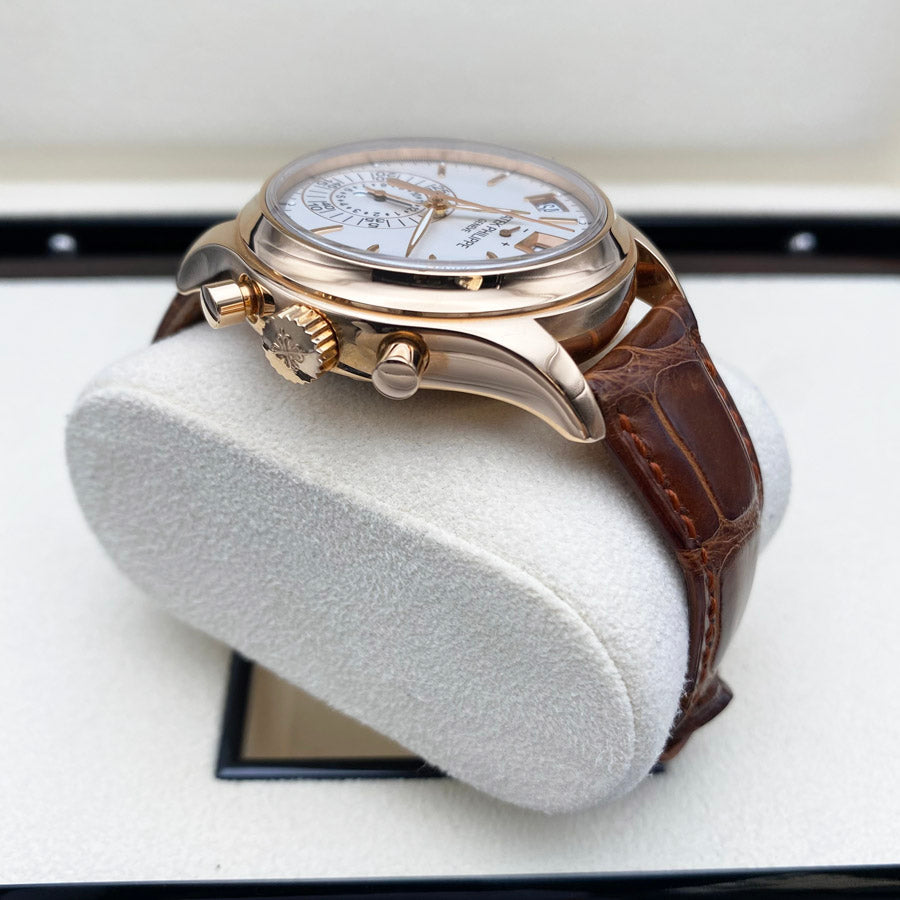 Patek Philippe Annual Calendar Chronograph Complication 40mm 5960R-011 White Dial Pre-Owned