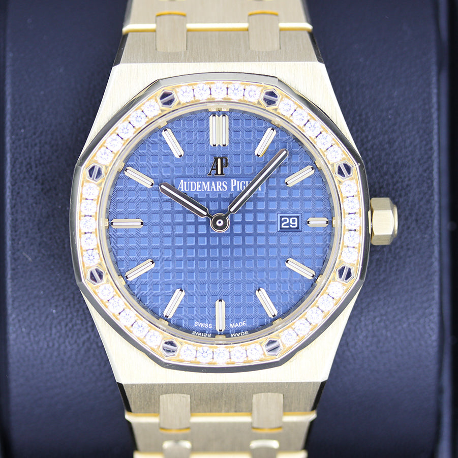 Audemars Piguet Royal Oak Quartz 33mm 67651BA Blue Dial Pre-Owned