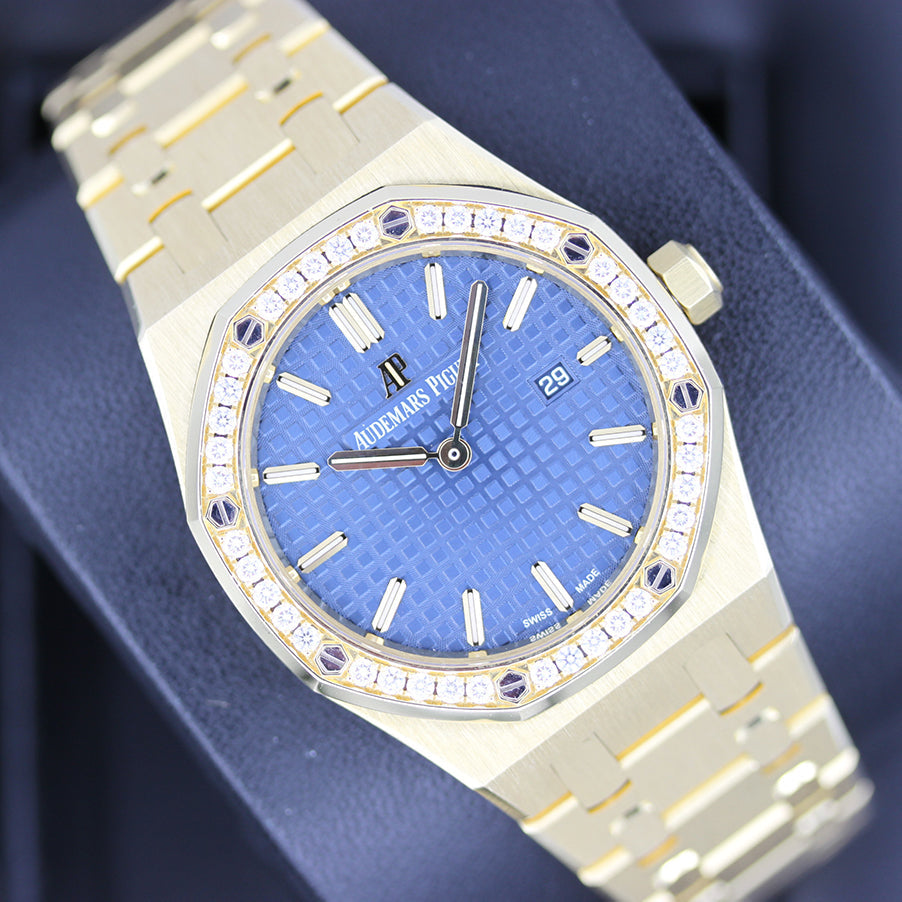 Audemars Piguet Royal Oak Quartz 33mm 67651BA Blue Dial Pre-Owned