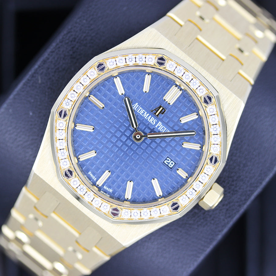 Audemars Piguet Royal Oak Quartz 33mm 67651BA Blue Dial Pre-Owned
