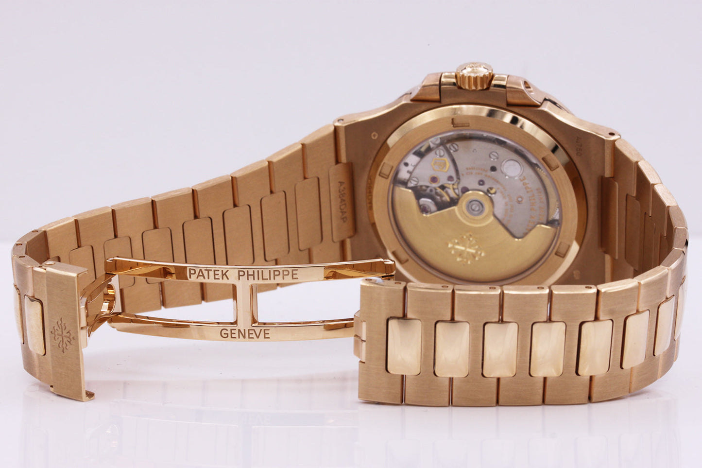 Patek Philippe Nautilus 40mm 5711/1R Custom Ruby Setting Brown Dial Pre-Owned