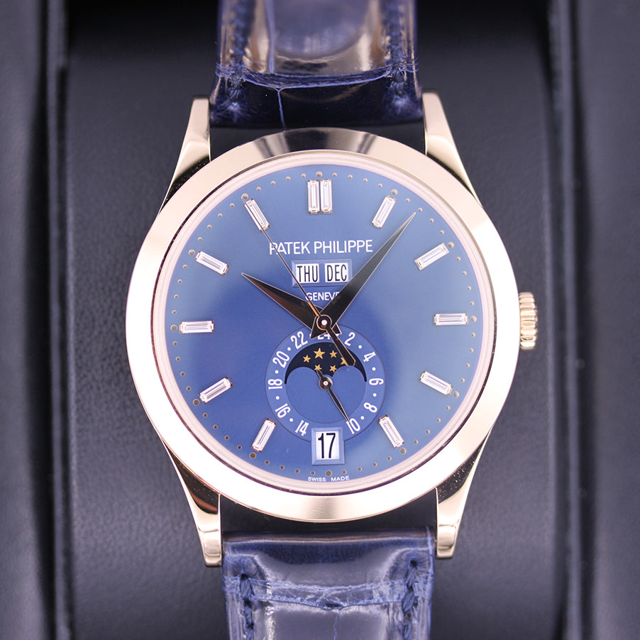 Patek Philippe Annual Calendar Complication 38mm 5396R-015 Blue Baguette Diamond Dial Dial