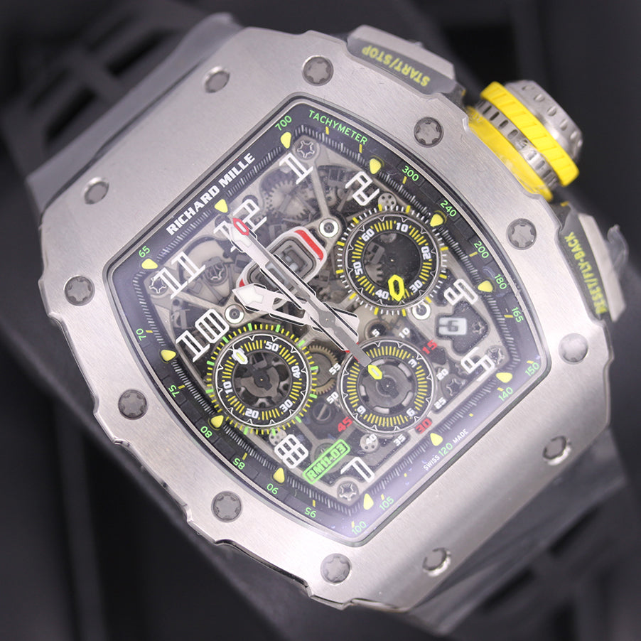 Richard Mille Chronograph RM11-03 Titanium 50mm Openworked Dial