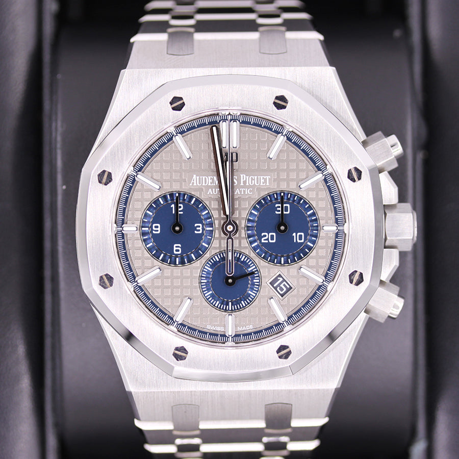 Audemars Piguet Royal Oak Chronograph 41mm 26331ST Grey Platinum/Titanium Swapped In Dial Pre-Owned