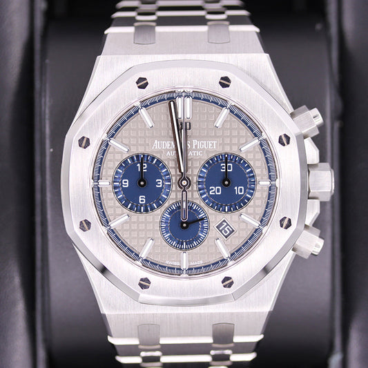 Audemars Piguet Royal Oak Chronograph 41mm 26331ST Grey Platinum/Titanium Swapped In Dial Pre-Owned