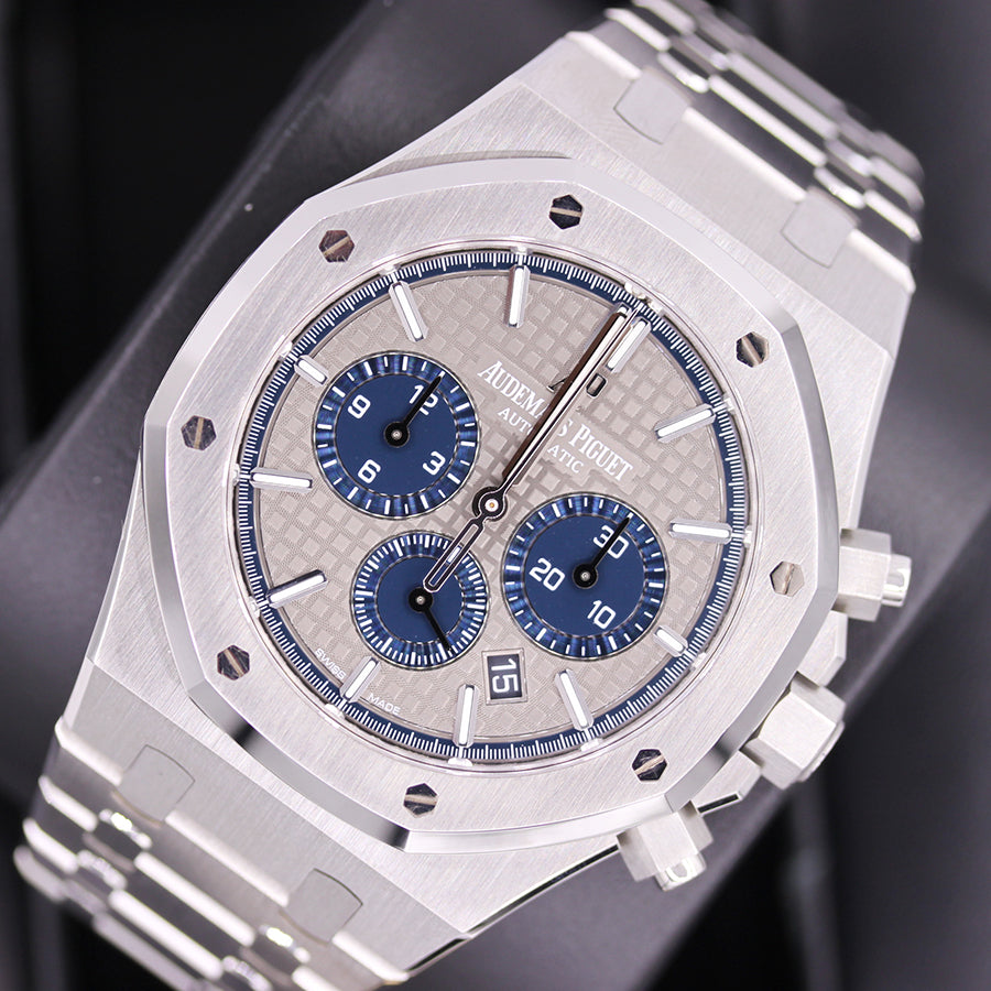 Audemars Piguet Royal Oak Chronograph 41mm 26331ST Grey Platinum/Titanium Swapped In Dial Pre-Owned