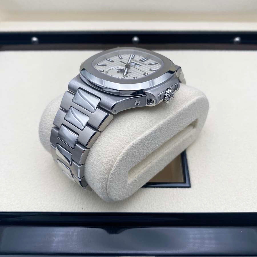 Patek Philippe Nautilus Annual Calendar Moon Phase 40mm 5726-1A White Dial Pre-Owned