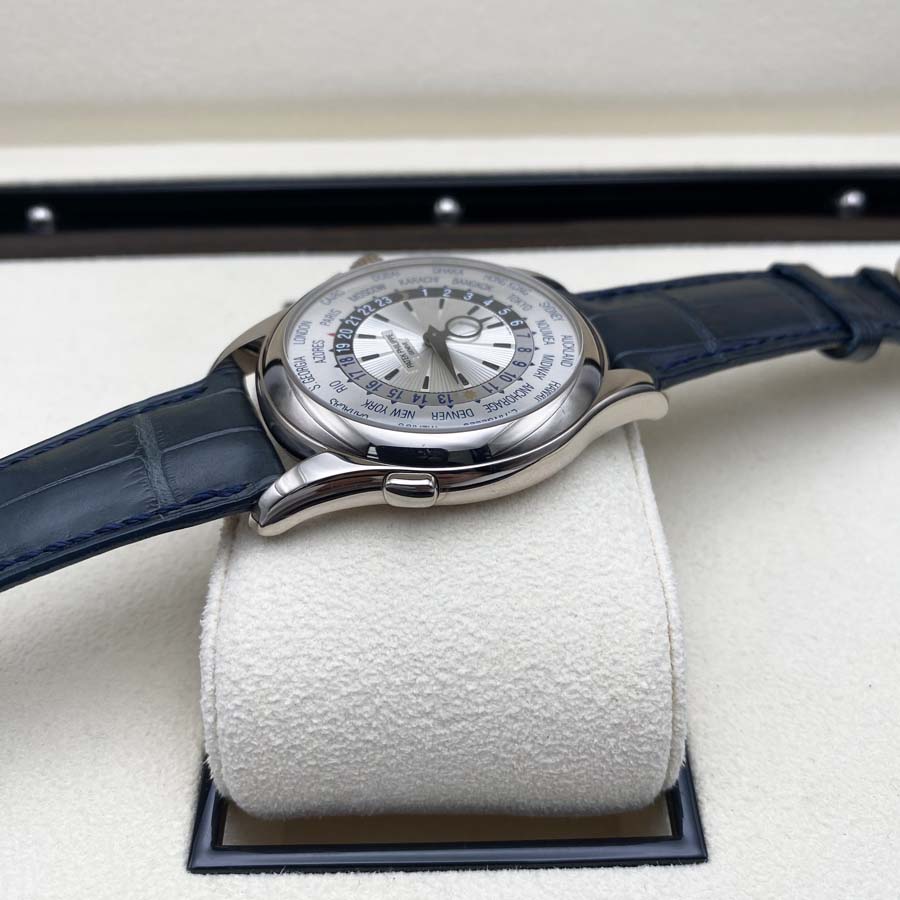 Patek Philippe World Time Complication 38mm 5130G Silver Dial Pre-Owned