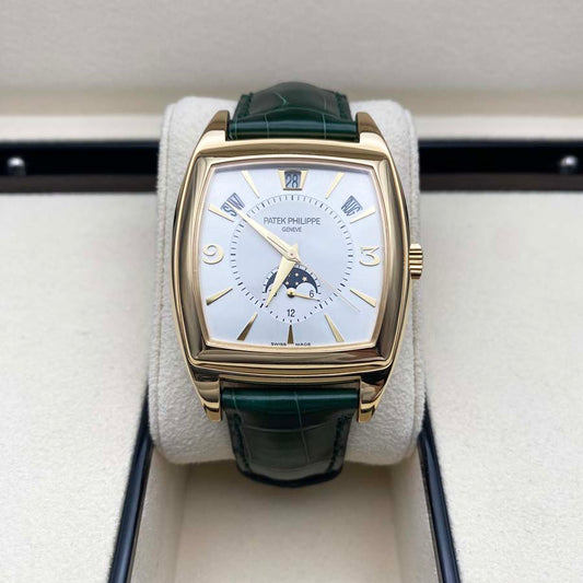 Patek Philippe Gondolo Annual Calendar 18K Yellow Gold 5135J-001 White Dial Pre-Owned