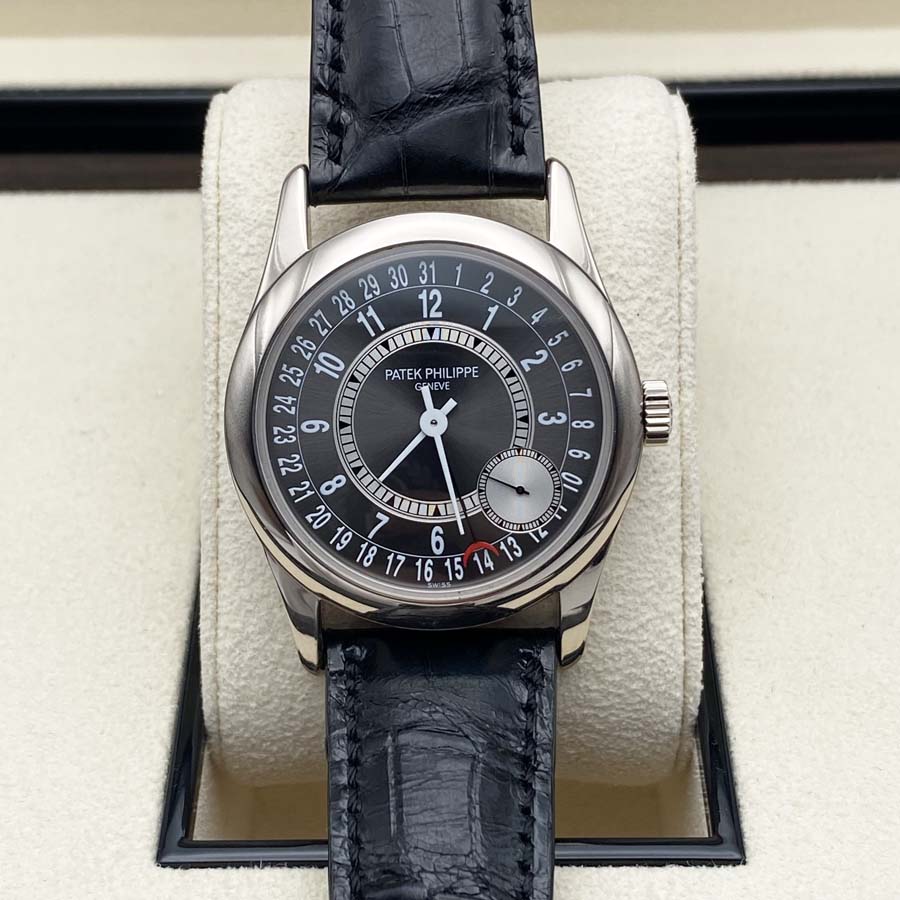 Patek Philippe Calatrava 39mm 6000G Grey Dial Pre-Owned