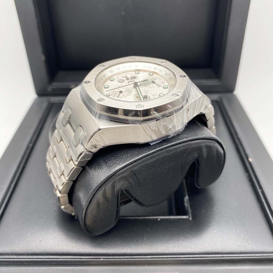 Audemars Piguet Royal Oak Offshore Perpetual Calendar Chronograph 25854TI Titanium White Dial Pre-Owned