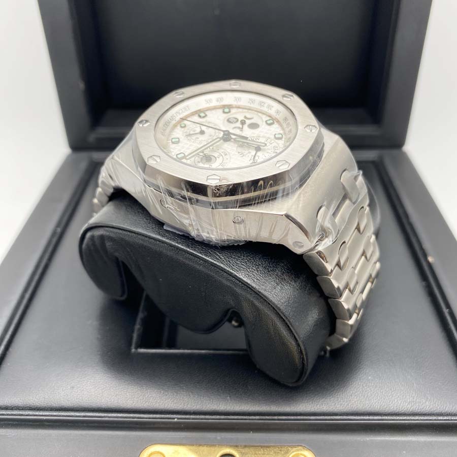 Audemars Piguet Royal Oak Offshore Perpetual Calendar Chronograph 25854TI Titanium White Dial Pre-Owned