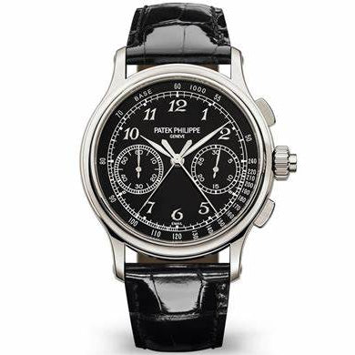 Patek Philippe 5370P-001 Grand Complications 41mm Black Dial Platinum Black Strap