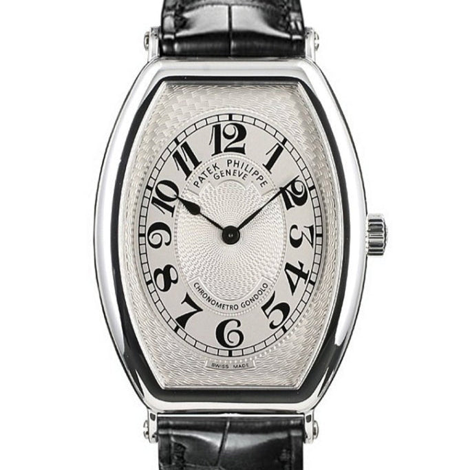 Patek Philippe 5098P-001 Gondolo 32mm x 42mm Silver Dial Platinum