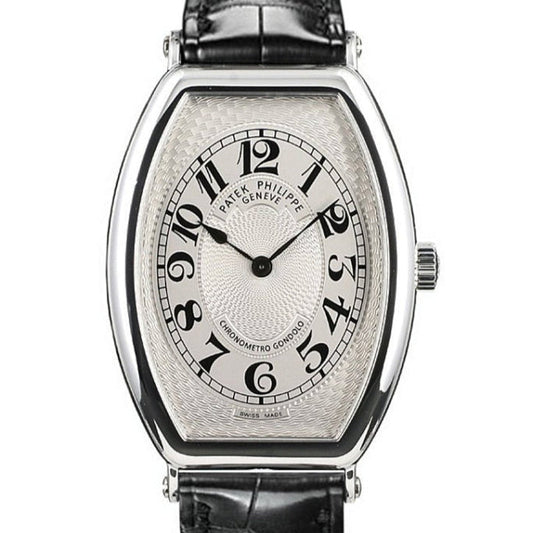 Patek Philippe 5098P-001 Gondolo 32mm x 42mm Silver Dial Platinum