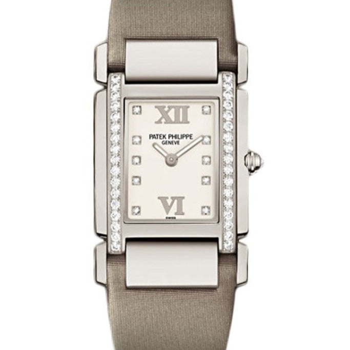 Patek Philippe 4920G-010 Twenty~4 30mm x 25mm White Dial White Gold