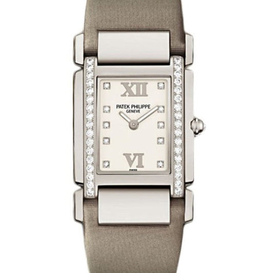 Patek Philippe 4920G-010 Twenty~4 30mm x 25mm White Dial White Gold