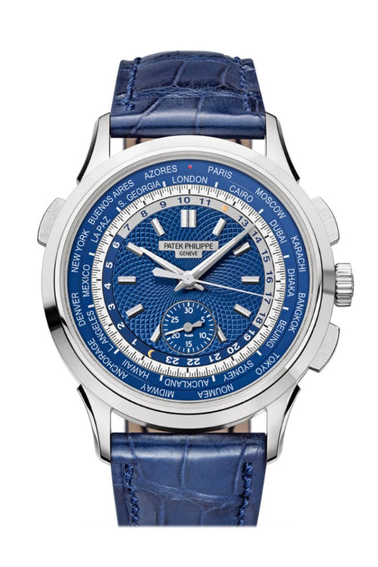 Patek Philippe Annual Calendar 39.5mm Blue Dial White Gold 5930G-010