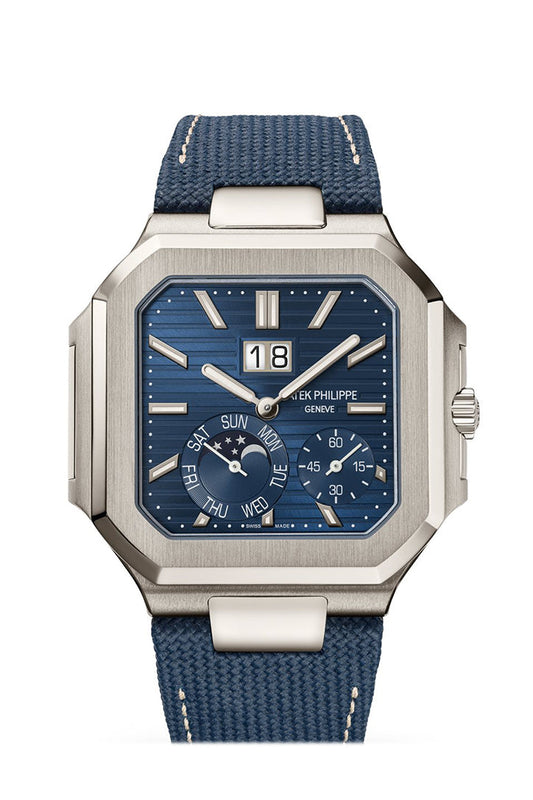 Patek Philippe Cubitus 45mm Sunburst Blue Dial Platinum 5822P-001