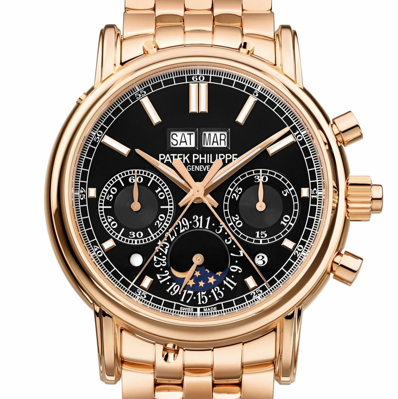Patek Philippe Perpetual Calendar Grand Complications 40.2mm Black Dial Rose Gold 5204/1R-001