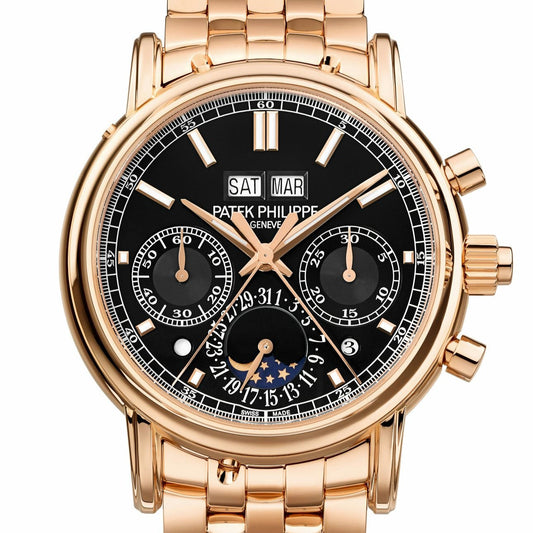 Patek Philippe Perpetual Calendar Grand Complications 40.2mm Black Dial Rose Gold 5204/1R-001