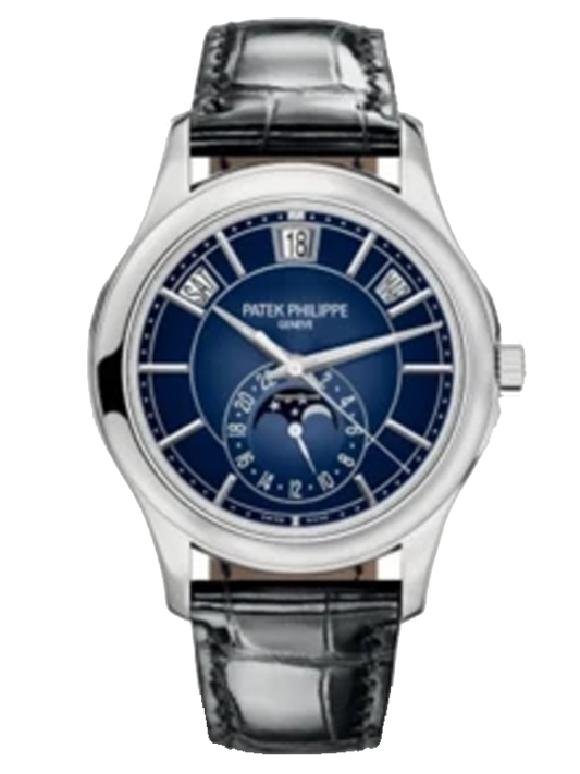 Patek Philippe Annual Calendar Complications Blue Dial Men's Calendar Watch - 5205G-013