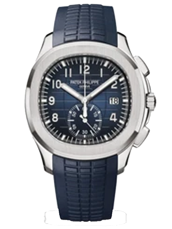 Patek Philippe Aquanaut 5968G-001 White Gold Chronograph Blue Dial