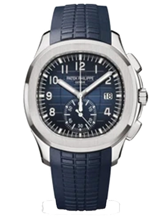 Patek Philippe Aquanaut 5968G-001 White Gold Chronograph Blue Dial