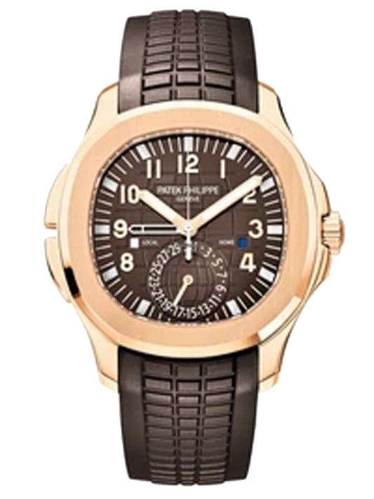Patek Philippe Aquanaut Travel Time 40MM Rose Gold Watch 5164R / Unworn / Complete Box & Papers