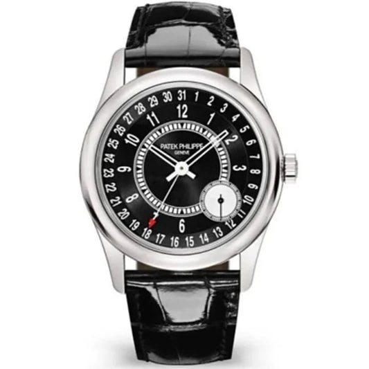 Patek Philippe Calatrava 39mm Black Dial White Gold 6006G-001