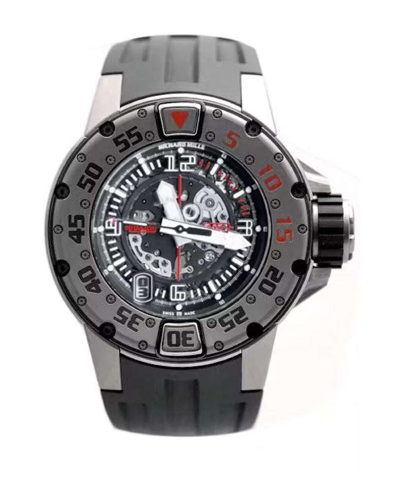 Richard Mille RM028 Diver 47mm Transparent Dial Titanium Rubber Strap RM 028