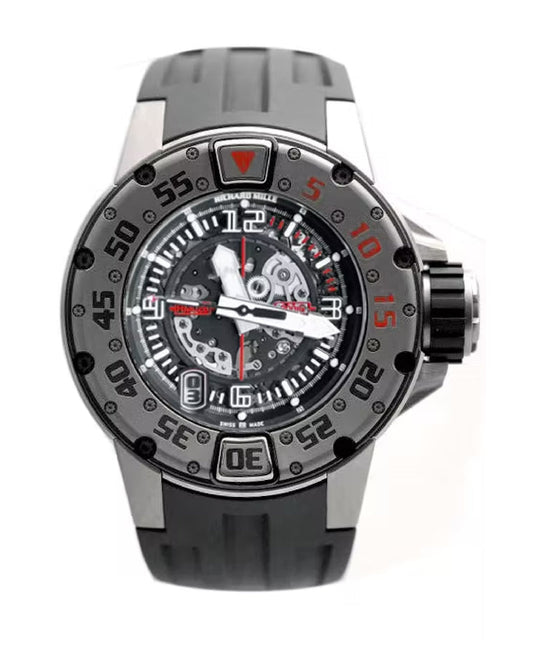 Richard Mille RM028 Diver 47mm Transparent Dial Titanium Rubber Strap RM 028