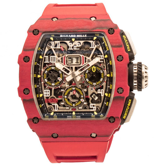 Richard Mille Chronograph RM11-03 Flyback Chronograph Red Quartz 50mm Openworked Dial