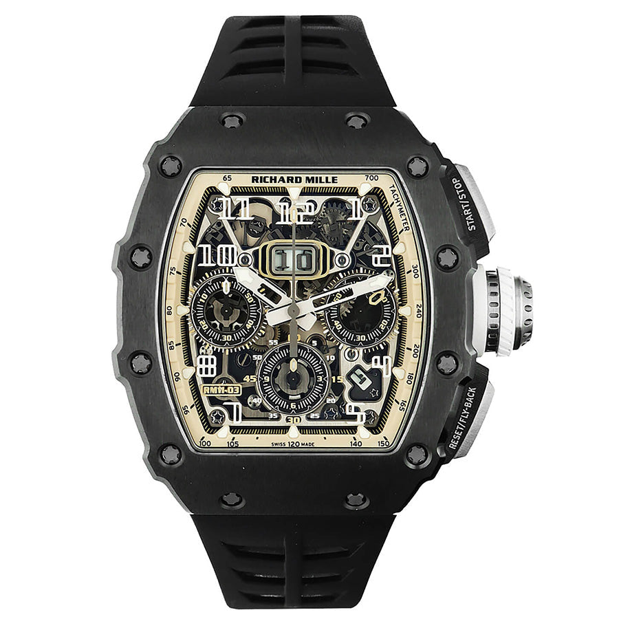 Richard Mille Chronograph RM11-03 "The Last Black Edition" 50mm Openworked Dial