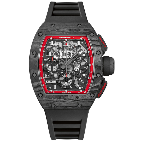 Richard Mille Chronograph RM11-FM Felipe Massa Black Night NTPT Carbon 50mm Openworked Dial