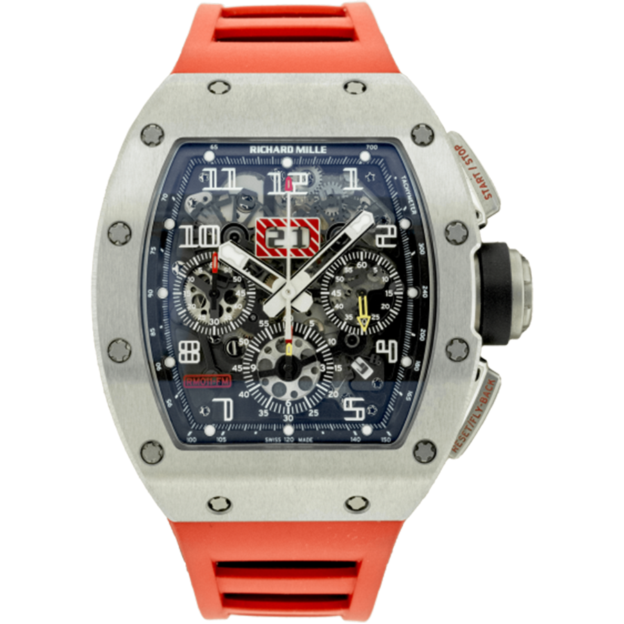 Richard Mille Chronograph RM11-FM Felipe Massa Titanium 50mm Openworked Dial