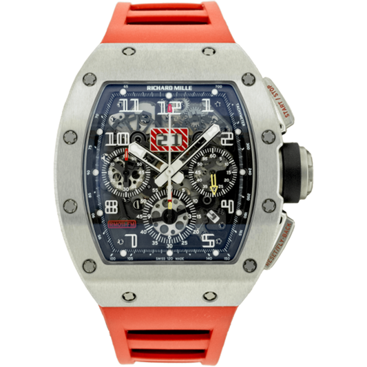 Richard Mille Chronograph RM11-FM Felipe Massa Titanium 50mm Openworked Dial