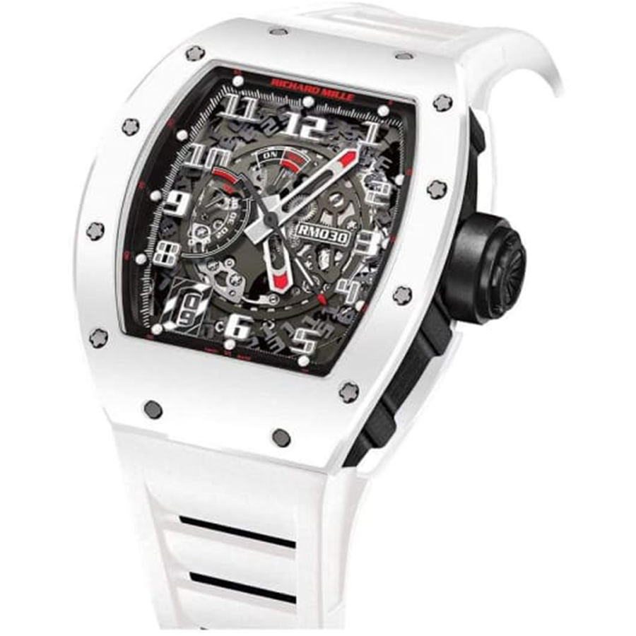 Richard Mille RM30 Le Mans White Ceramic 50mm Openworked Dial