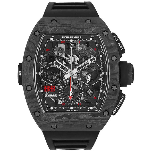 Richard Mille RM11-02 Carbon "Jet Black" 50mm Openworked Dial