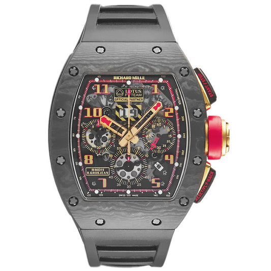 Richard Mille RM11-02 Carbon/Rose Gold "Romain Grosjean" Lotus F1 Team 50mm Openworked Dial