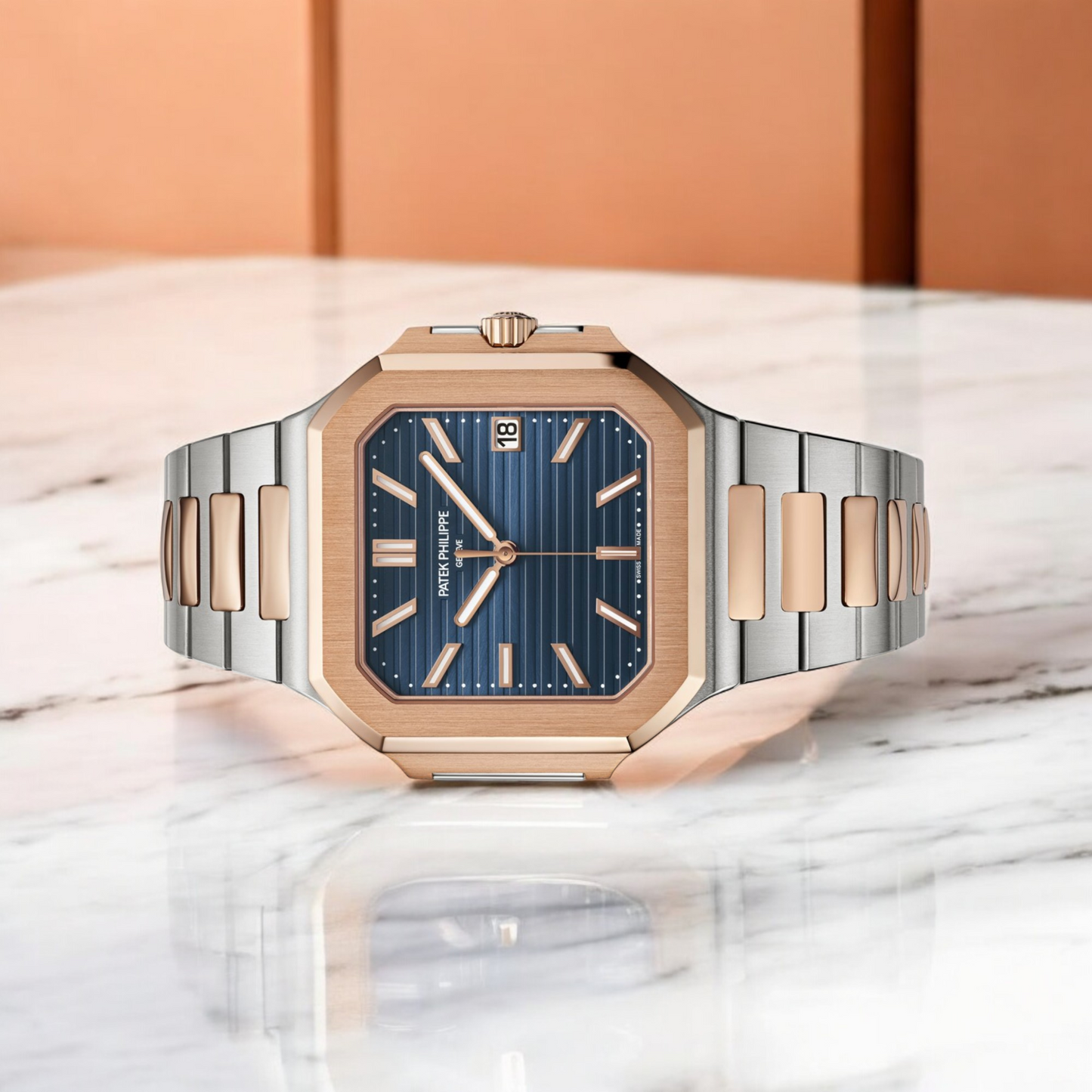 Patek Philippe - Geneve Cubitus - Rosegold Blue Dial - 5821/1AR-001 - 2025