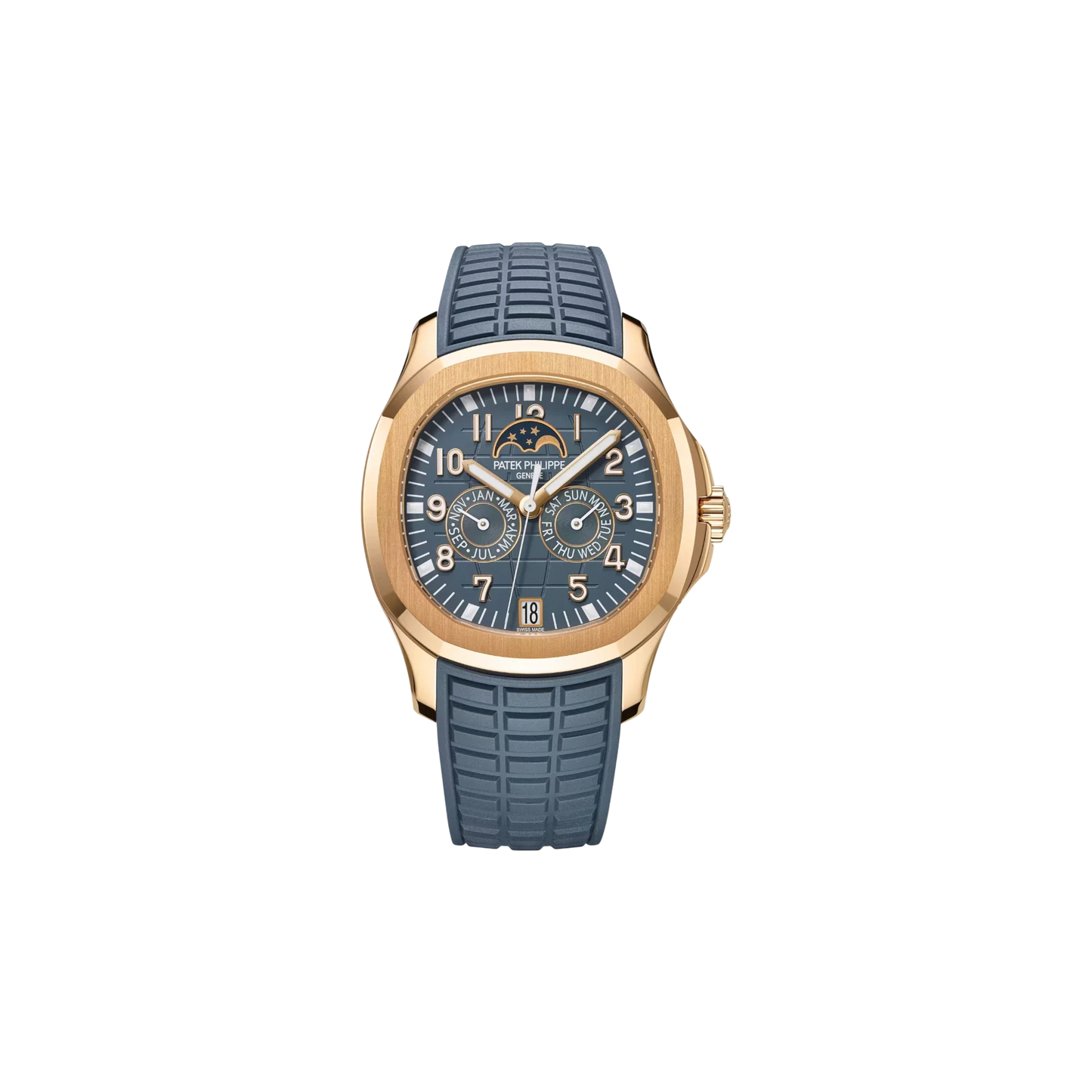 Patek Philippe - Annual Calendar Moon Phases - Opaline Blue-Gray Dial - 5261R-001 - 2025
