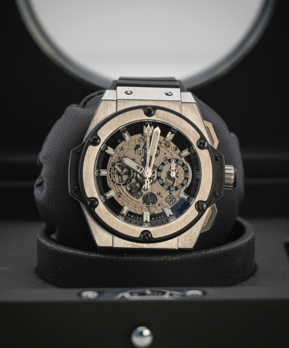 Hublot Classic Fusion Aerofusion Titanium 45 mm Transparent Dial Polished Titanium Rubber Strap 525.NX.0170.RX