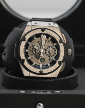 Hublot Classic Fusion Aerofusion Titanium 45 mm Transparent Dial Polished Titanium Rubber Strap 525.NX.0170.RX