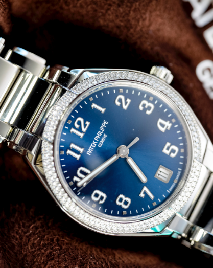 Patek Philippe Twenty~4 36 mm Blue Dial with Diamonds Stainless Steel Bracelet 7300/1200A-001