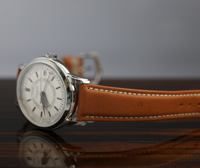 Patek Philippe Complications Silver Opaline Dial Steel Case   Strap 40 mm 5212A-001