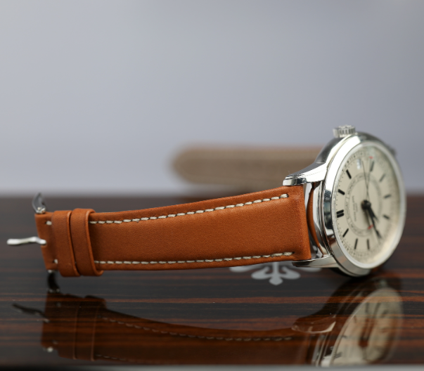 Patek Philippe Complications Silver Opaline Dial Steel Case   Strap 40 mm 5212A-001