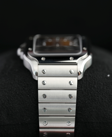 Cartier Santos Large Steel Brown Dial Bracelet WSSA0064